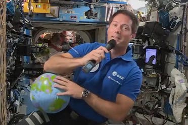 الرائد الفرنسي توما بيسكيه في محطة الفضاء الدولية