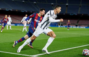 Soccer Football - Champions League - Group G - FC Barcelona v Juventus - Camp Nou, Barcelona, Spain - December 8, 2020 FC Barcelona's Lionel Messi in action with Juventus' Cristiano Ronaldo. (File photo: Reuters)