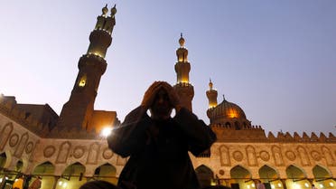 A Muslim prays after Maghrib (evening) prayer on the night of the Hijri New Year, also known as Islamic new year (Ras al-Sanah al-Hijriya) at Al Azhar mosque in old Cairo November 14, 2012. (Reuters)