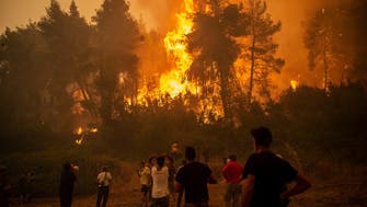 People evacuated as new wildfire hits island in Greece