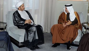 ولي عهد البحرين الأمير سلمان بن حمد آل خليفة مستقبلا علي سلمان