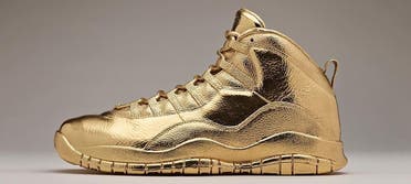 Solid Gold OVO x Air Jordans. Price tag: $2 million. (Twitter)