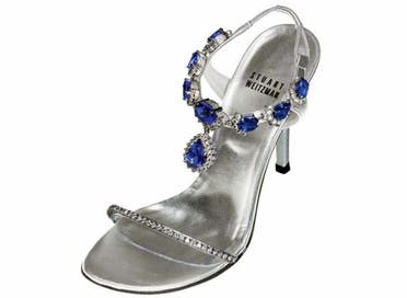 Stuart Weitzman Tanzanite heels. Price tag: $2million. (Supplied)