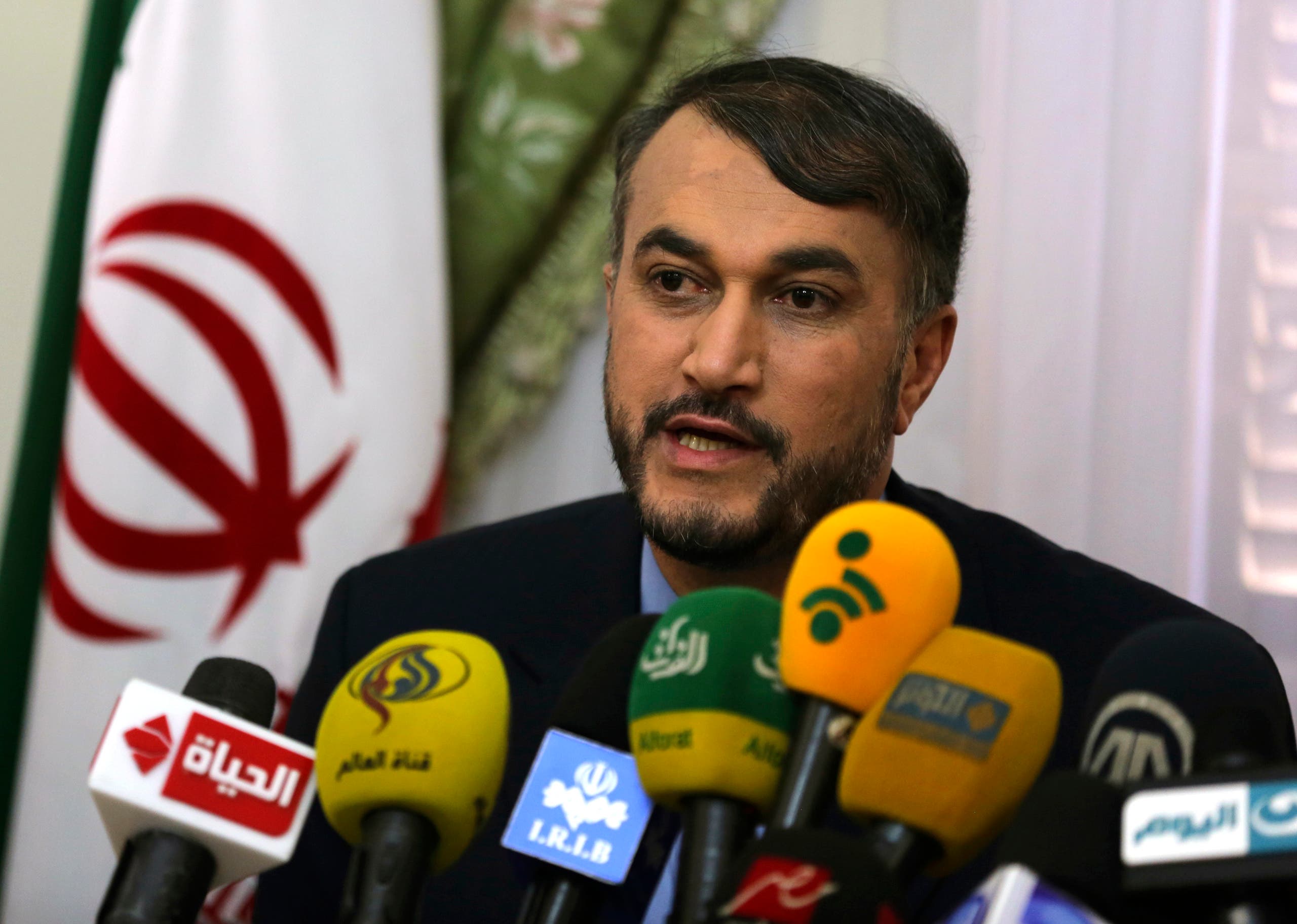 Hossein Amir-Abdollahian speaks during a news conference in Cairo. (File photo: Reuters)