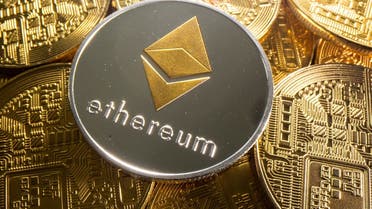 A representation of cryptocurrency Ethereum is seen in this illustration taken August 6, 2021. (Reuters)