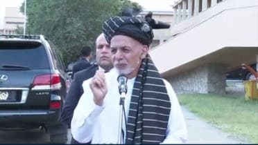 الرئيس الأفغاني أشرف غني بمزار شريف