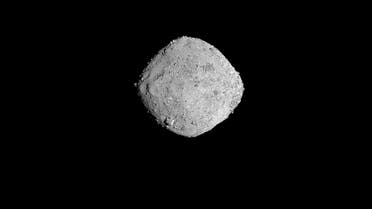 This November 16, 2018 photo from NASA’s OSIRIS-REx spacecraft, obtained December 3, 2018 courtesy of NASA/Goddard/University of Arizona, shows the asteroid Bennu from a distance of 85 miles (136 km). (HO/NASA/Goddard/University of Arizona/AFP)