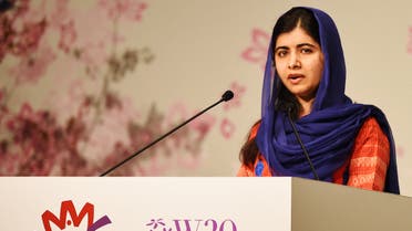 Nobel Peace Prize laureate Malala Yousafzai delivers a speech during the World Assembly for Women (WAW) in Tokyo on March 23, 2019. (File photo: AFP)