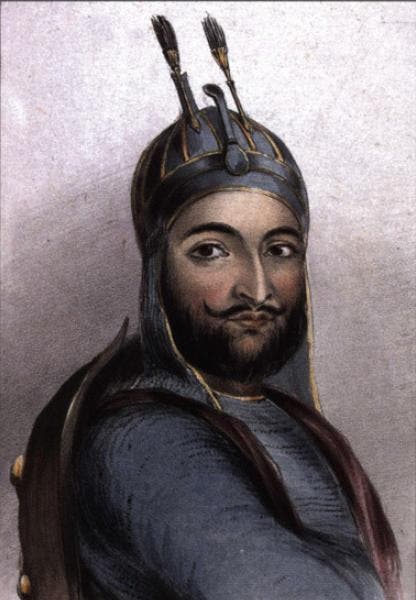 رسم تخيلي لمحمد أكبر خان