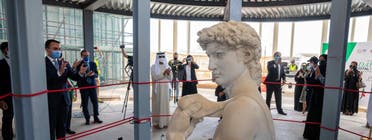 A spectacular 3D replica of Michelangelo’s David (Supplied: Expo 2020)