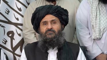 Mullah Baradar Akhund, a senior official of the Taliban, makes a video statement, in a still image taken from a video recorded in an unidentified location and released on August 16, 2021. (Reuters)
