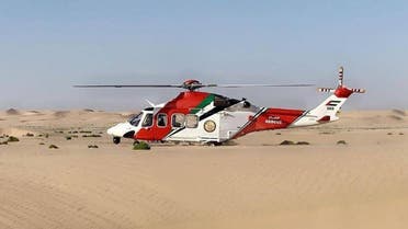 The UAE nationals were rescued by the National Search and Rescue center (NSRC), after having been stranded in Al Razeen Desert, in Abu Dhabi. (Supplied)