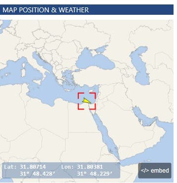 موقع سفينة إيفر غيفن