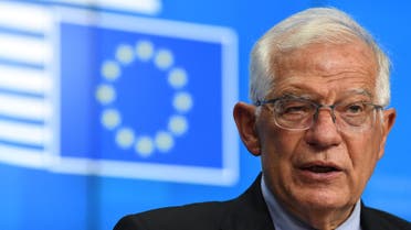 European High Representative of the Union for Foreign Affairs Josep Borrell addresses a joint press conference. (File photo: AFP)