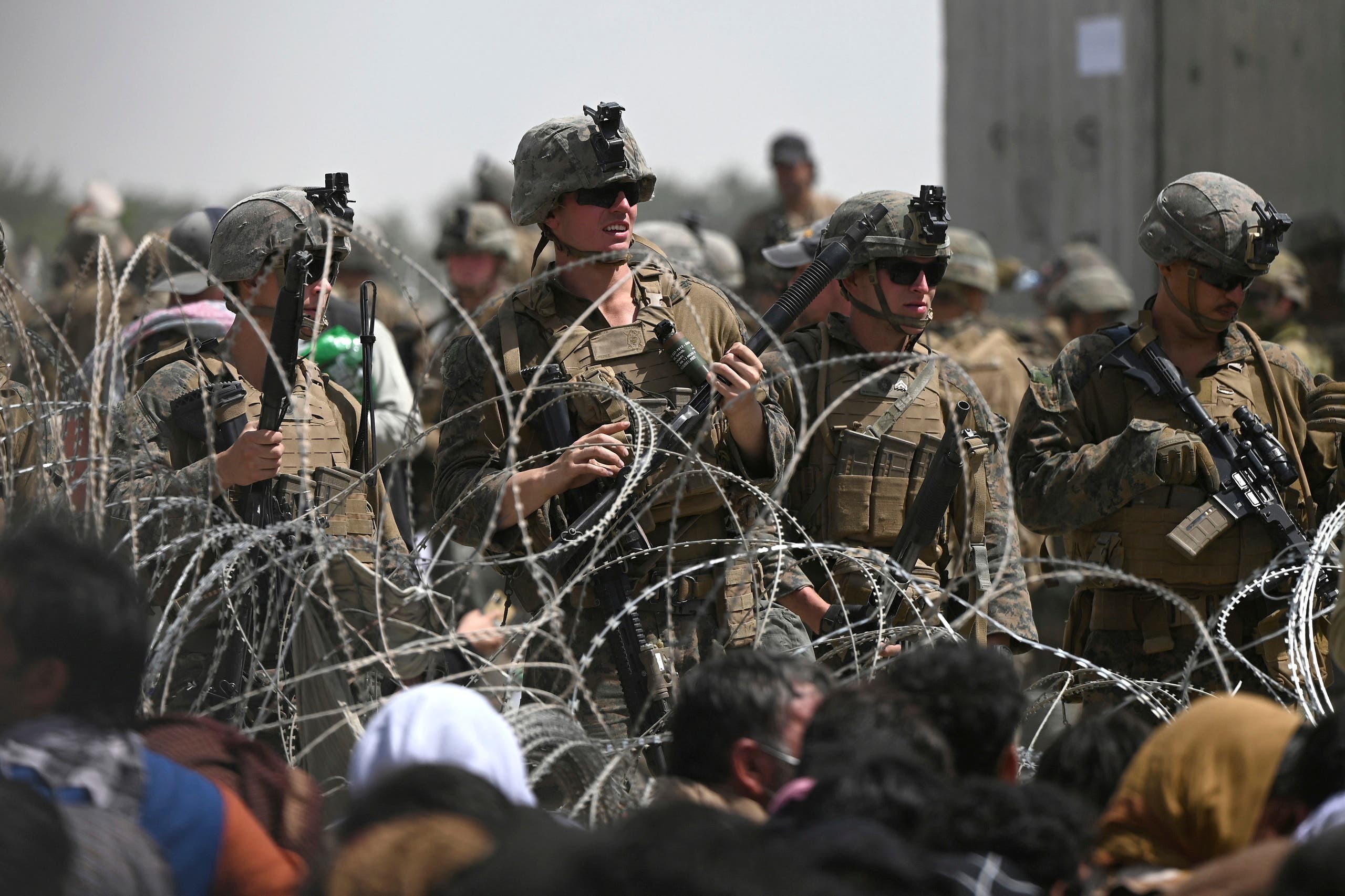 US troops at Kabul airport (AFP)