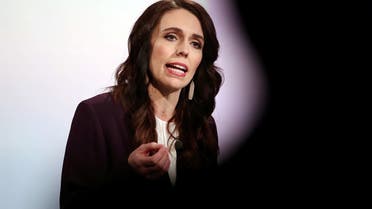 File photo of New Zealand Prime Minister Jacinda Ardern participates in a televised debate with National leader Judith Collins at TVNZ in Auckland, New Zealand. (Reuters)