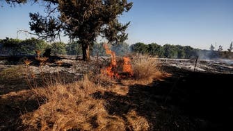 غزہ سے چھوڑے گئے آتش گیرغباروں سے اسرائیل کے سرحدی علاقے میں آگ لگ گئی