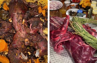 Kangaroo meat is seen in a screengrab from the video that went viral on social media in Saudi Arabia. (Screengrab)