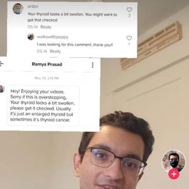 TikTok users shared their concerns on the creator's videos. (Screengrab)