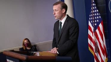 U.S. national security adviser Jake Sullivan takes part in a news briefing about the situation in Afghanistan at the White House in Washington, U.S., August 17, 2021. REUTERS/Leah Millis