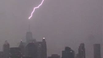 Watch: Lightning bolt strikes One World Trade Center in New York amid Henri storm