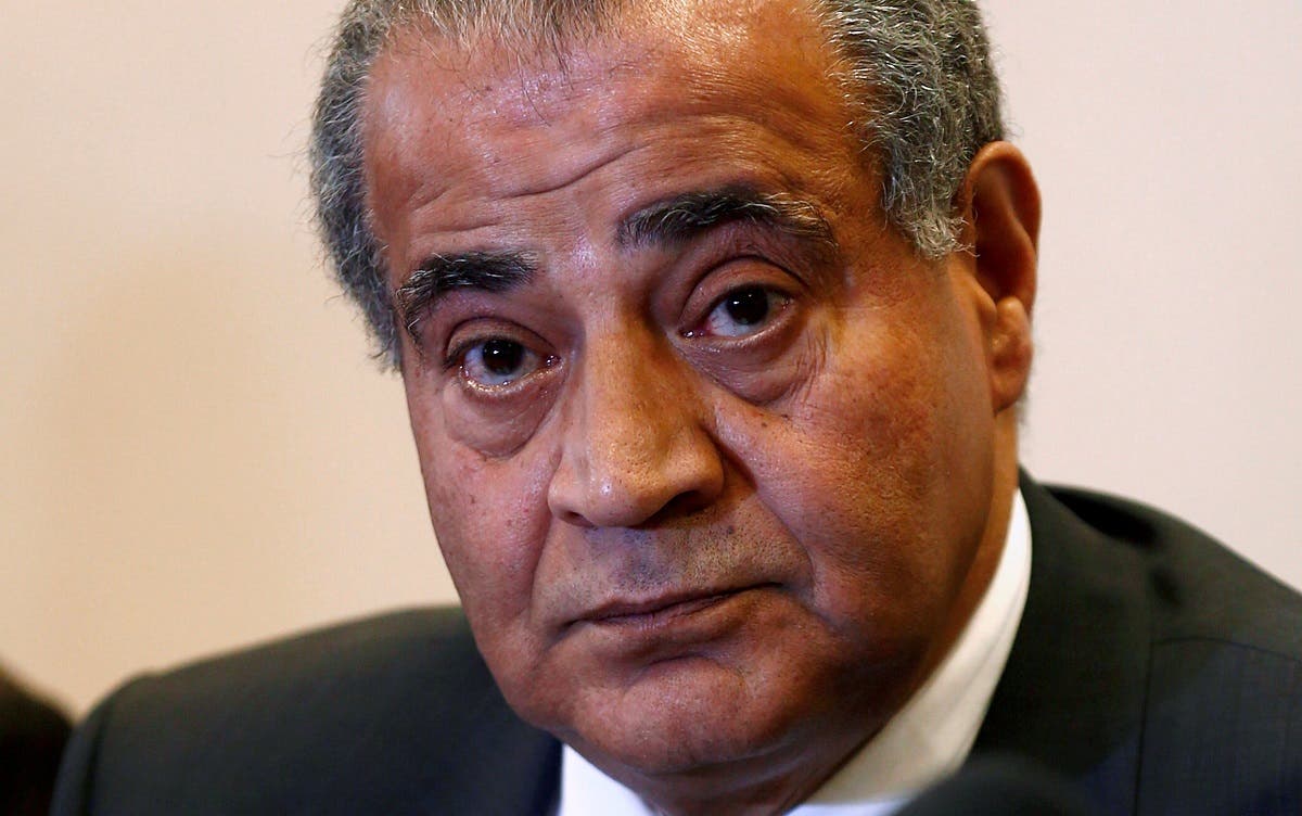 Egypt’s Supply Minister Ali Moselhy looks on during a news conferenc about the launch of the Government’s local wheat harvest in Beni Suef, south of Cairo, Egypt. (File photo: Reuters)