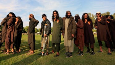 ISIS militants who surrendered to the Afghan government are presented to media in Jalalabad, Nangarhar province, Afghanistan November 17, 2019. (Reuters)