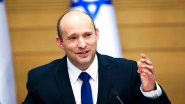 In this June 13, 2021, file photo Israel's new prime minister Naftali Bennett holds a first cabinet meeting in Jerusalem. (AP)