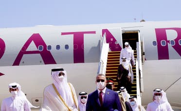 جانب من وصول أمير قطر تميم بن حمد