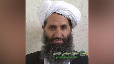 In this undated photo from an unknown location, released in 2016, the leader of the Afghanistan Taliban Mawlawi Hibatullah Akhundzada poses for a portrait. (AP)