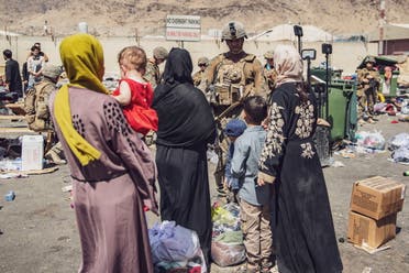 من عمليات الإجلاء التي قادها الجيش الأميركي في مطار كابل الشهر الماضي