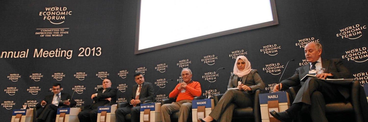 دینا مدنی نے جون2011 اور جنوری 2016 کے دوران ورلڈ اکنامک فورم کی رکن بھی رہی ہیں
