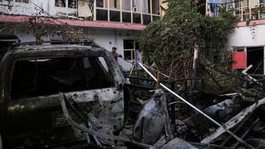 General view of a residence house destroyed after a rocket attack in Kabul, Afghanistan August 29, 2021. (Reuters)