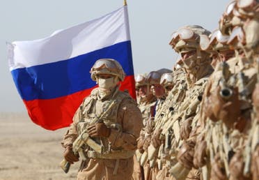 Russian forces take part in military exercises near the border between Tajikistan and Afghanistan on August 10, 2021. (Reuters)