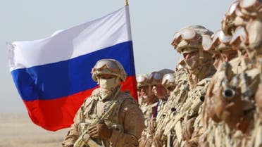 Russian forces take part in military exercises near the border between Tajikistan and Afghanistan on August 10, 2021. (Reuters)
