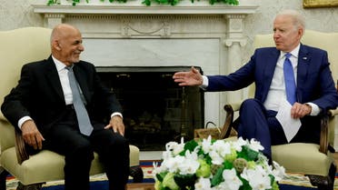 U.S. President Joe Biden meets with Afghan President Ashraf Ghani at the White House, in Washington, U.S., June 25, 2021. (Reuters)