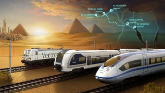 Egypt signs $4.45 bln contract for high-speed electric rail line