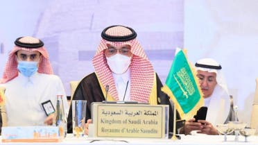 وزير المالية السعودية خلال مشاركته في الاجتماعات السنوية لمجموعة البنك الإسلامي للتنمية