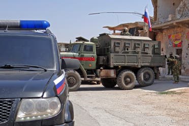 قوات روسية في درعا (فرانس برس)