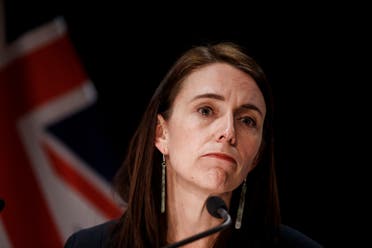 New Zealand Prime Minister Jacinda Ardern speaks during a press conference in Wellington on September 3, 2021 after an ISIS-inspired attacker injured six people in an Auckland supermarket knife rampage, before being shot dead by undercover police officers who had him under round-the-clock surveillance. (AFP)
