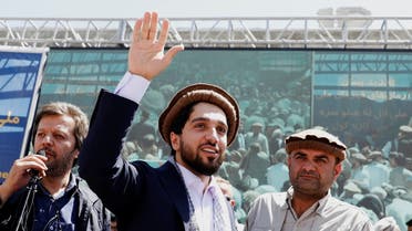  Ahmad Massoud, son of the slain hero of the anti-Soviet resistance Ahmad Shah Massoud, waves as he arrives to attend a new political movement in Bazarak, Panjshir province Afghanistan September 5, 2019. (Reuters)