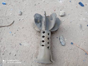 مخلفات القصف الحوثي على رحبة
