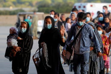 People, who have been evacuated from Kabul, arrive at Naval Station (NAVSTA) Rota Air Base in Rota, southern Spain, August 31, 2021. (File photo: Reuters)