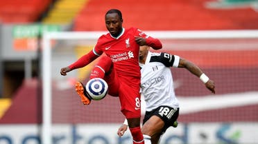 Liverpool’s Naby Keita in action. (Pool via Reuters/Paul Ellis) 