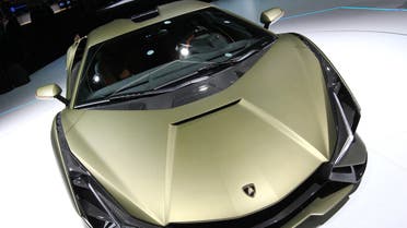 The Lamborghini Sian has a price tag of $3.6 million, and buys you the first super car that uses a V12 engine. (StocaA Lamborghini Sian FKP 37 is displayed at the company's booth at the International Auto Show (IAA), in Frankfurt am Main, on September 11, 2019. (AFP) k image)