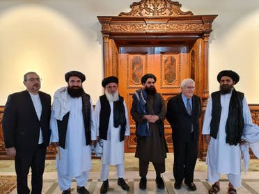 مارتن غريفثس مع قادة طالبان