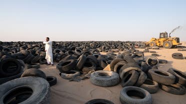 Kuwait starts to recycle massive tire graveyard. (Reuters)