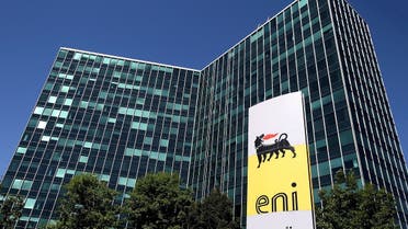 Eni's logo is seen in front of its headquarters in San Donato Milanese, near Milan, Italy. (Reuters)