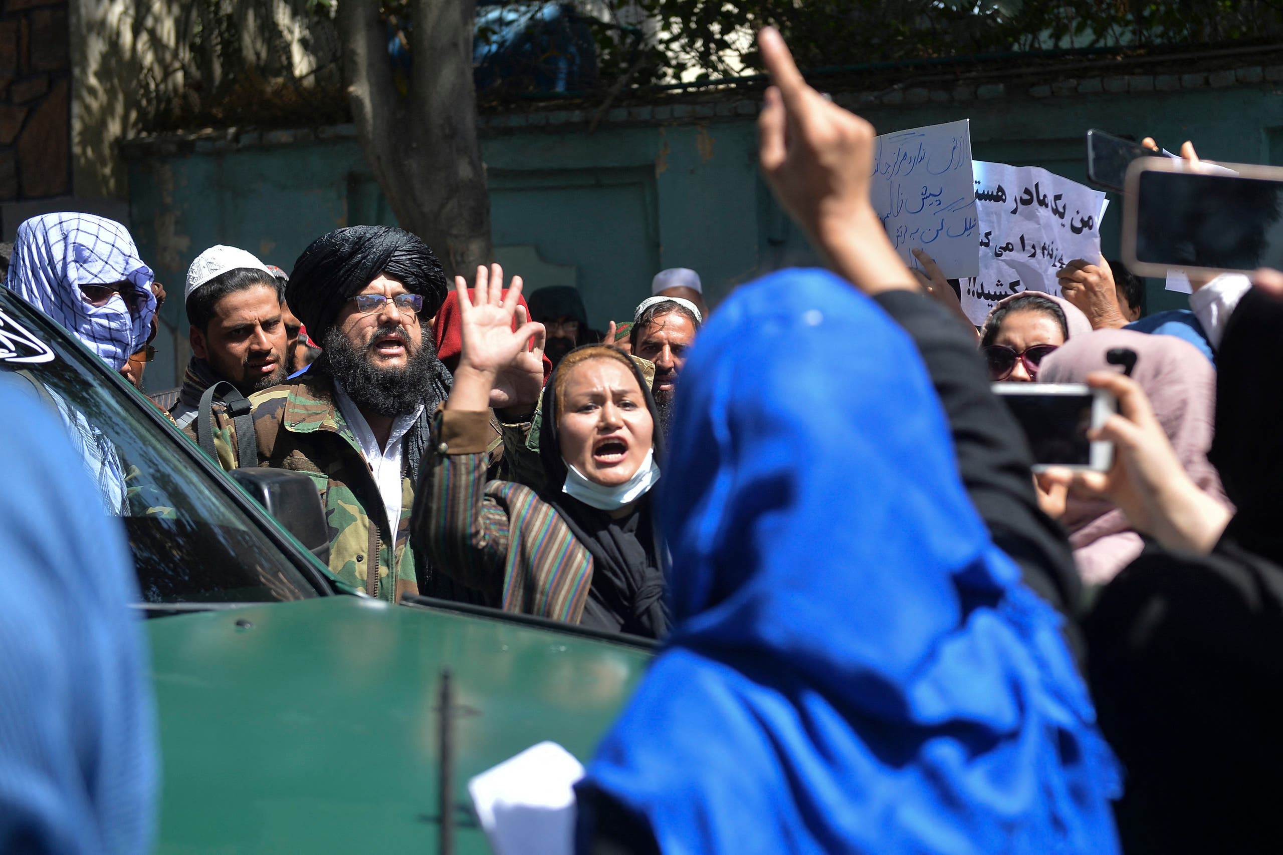 From a protest in Kabul (AFP archive)