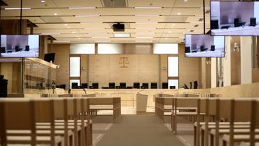 A view shows the temporary courtroom set up at Paris criminal courthouse for the opening of the trial of Paris' November 2015 attacks in which 130 people were killed and 400 more injured, in Paris, France, September 2, 2021. (Reuters)